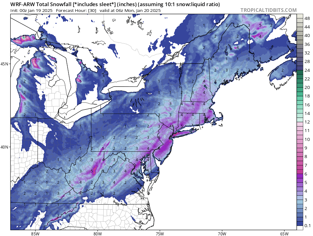 January 1820, 2025 NE / MidAtlantic Winter Storm Potential Page