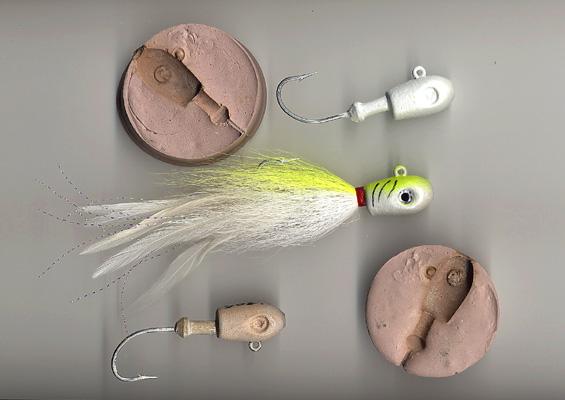 bondo fishing lure mold Bondo jig mold and results - Jigs
