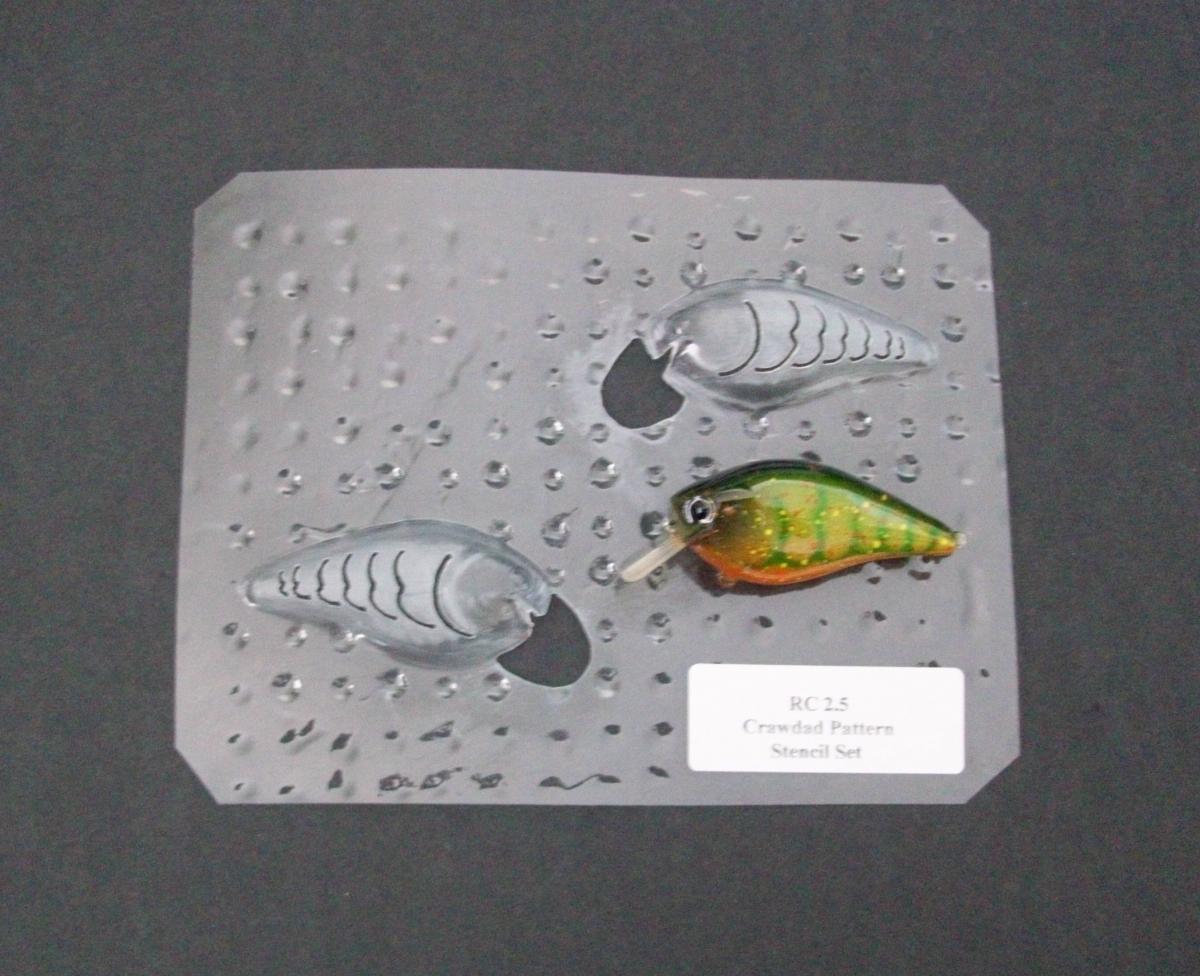 Crayfish Airbrush Stencils For Fishing Lures Crayfish V4 Stencil Kingston Lures Crayfish Airbrush Stencils For Fishing Lures Crayfish V4 Stencil Kingston Lures