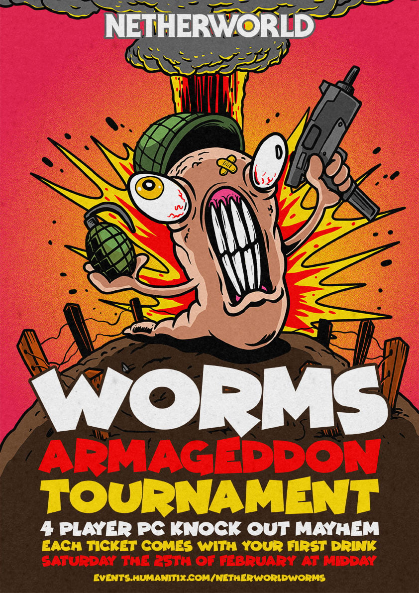 Worms Armageddon Tournament - Saturday 25th of Feb