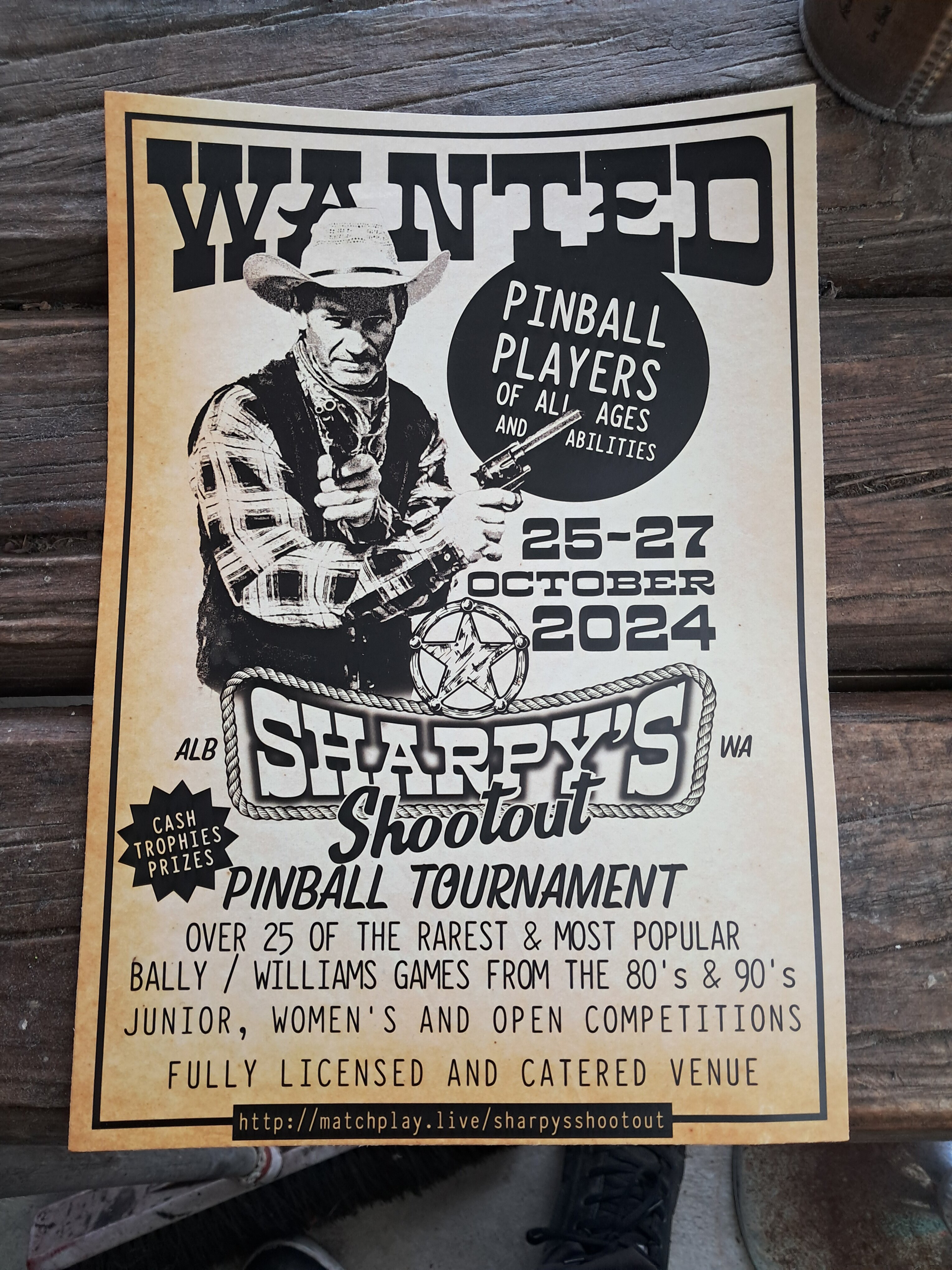 Sharpy's Shootout Pinball Tournament