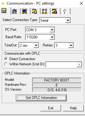 PLC V570 Factory Boot 