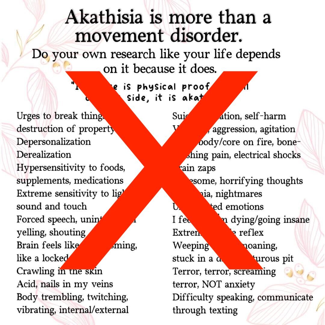 Akathisia vs restlessness, anxiety, agitation - Page 7 - Symptoms 