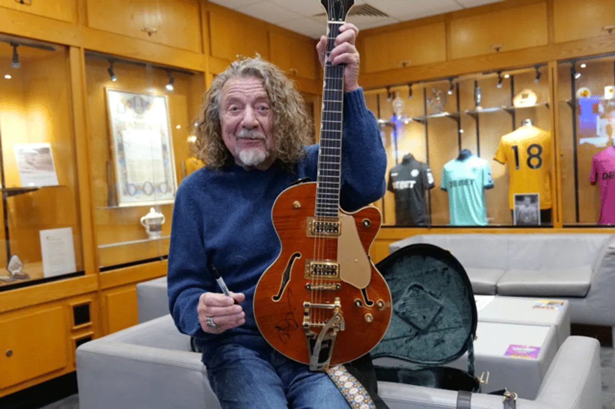 Robert Plant Hand-Signed Guitar, Charity Auction Supporting: Wolverhampton  Wanderers Foundation - News - Led Zeppelin Official Forum