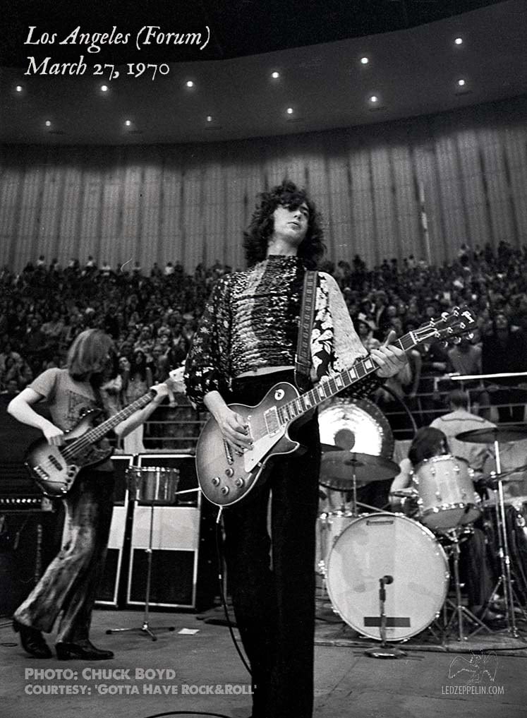 March 27, 1970 Los Angeles (Forum) -- Rare Photos - Photos - Led