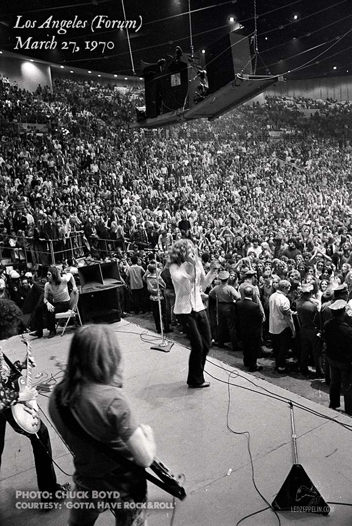 March 27, 1970 Los Angeles (Forum) -- Rare Photos - Photos - Led