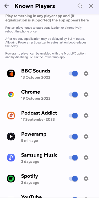 Enabling Poweramp equalizer to work with Poweramp and other media 