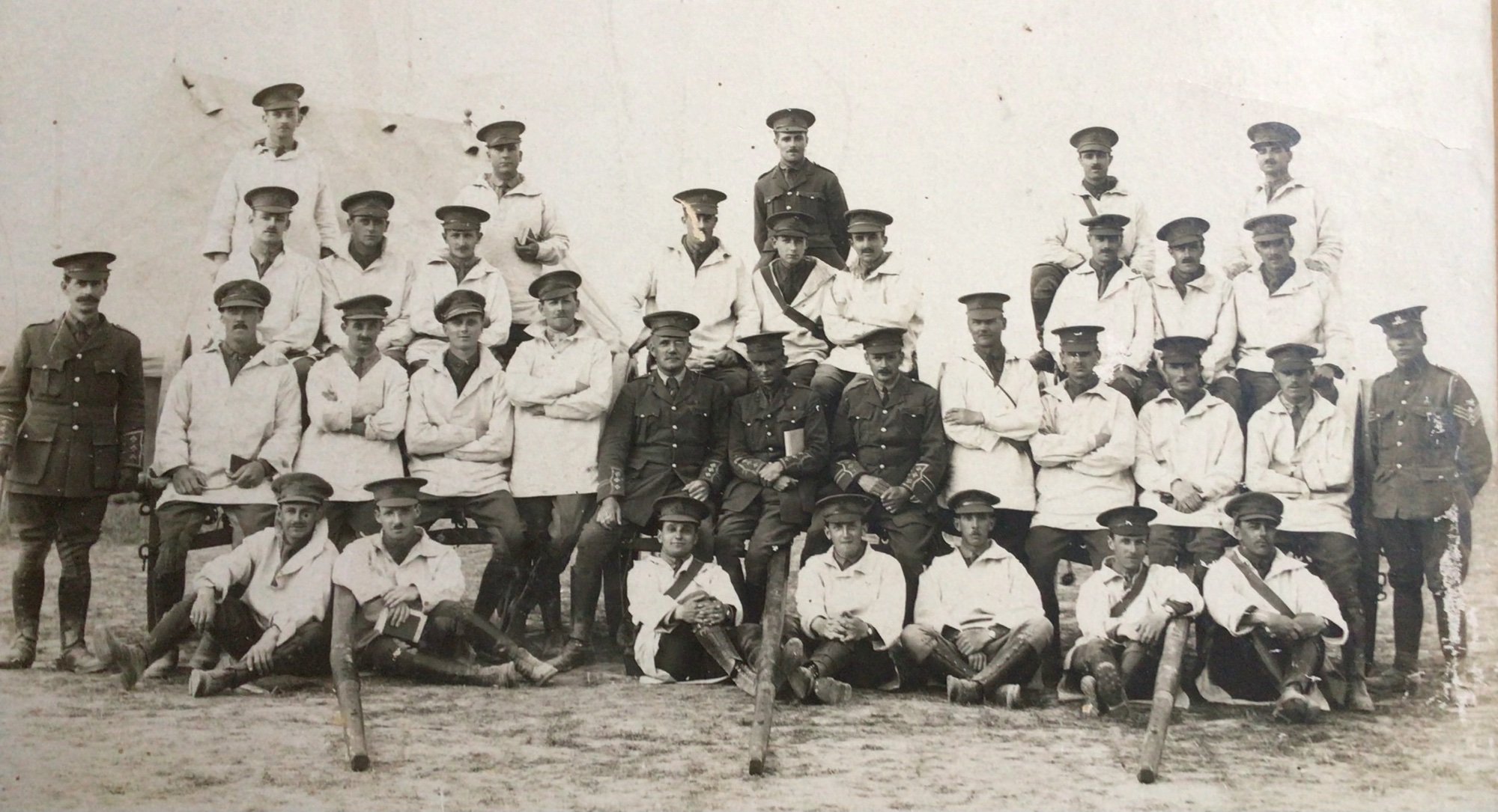 Signed Photo - Officers, School of Gunnery, Larkhill 1915 - Soldiers ...