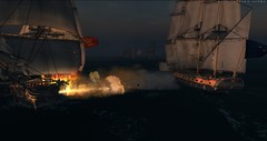 Night cannon fire