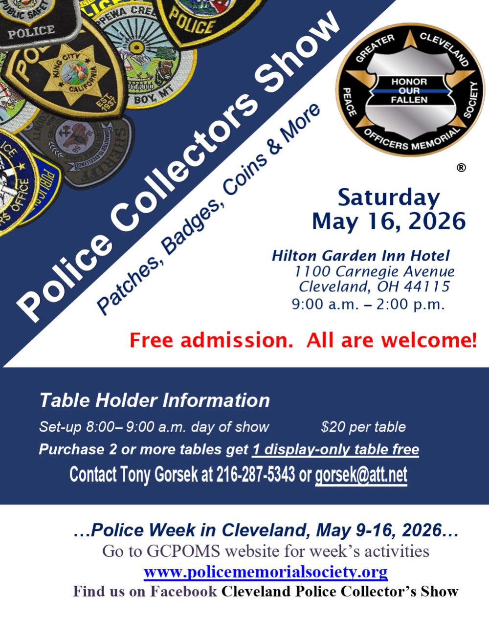 Greater Cleveland Police Collectors Show