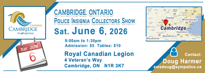 Cambridge Police Insignia Collector Show