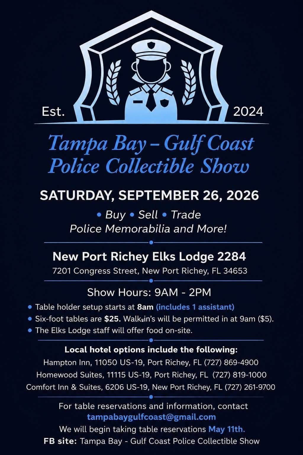 Tampa Bay-Gulf Coast Police Collectibles Show