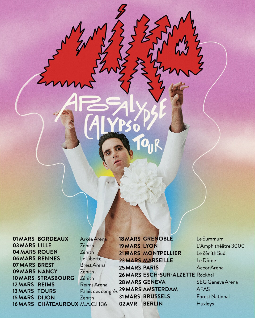 mikaページ Mika announces the Apocalypse Calypso Tour 2024! - Mika News and
