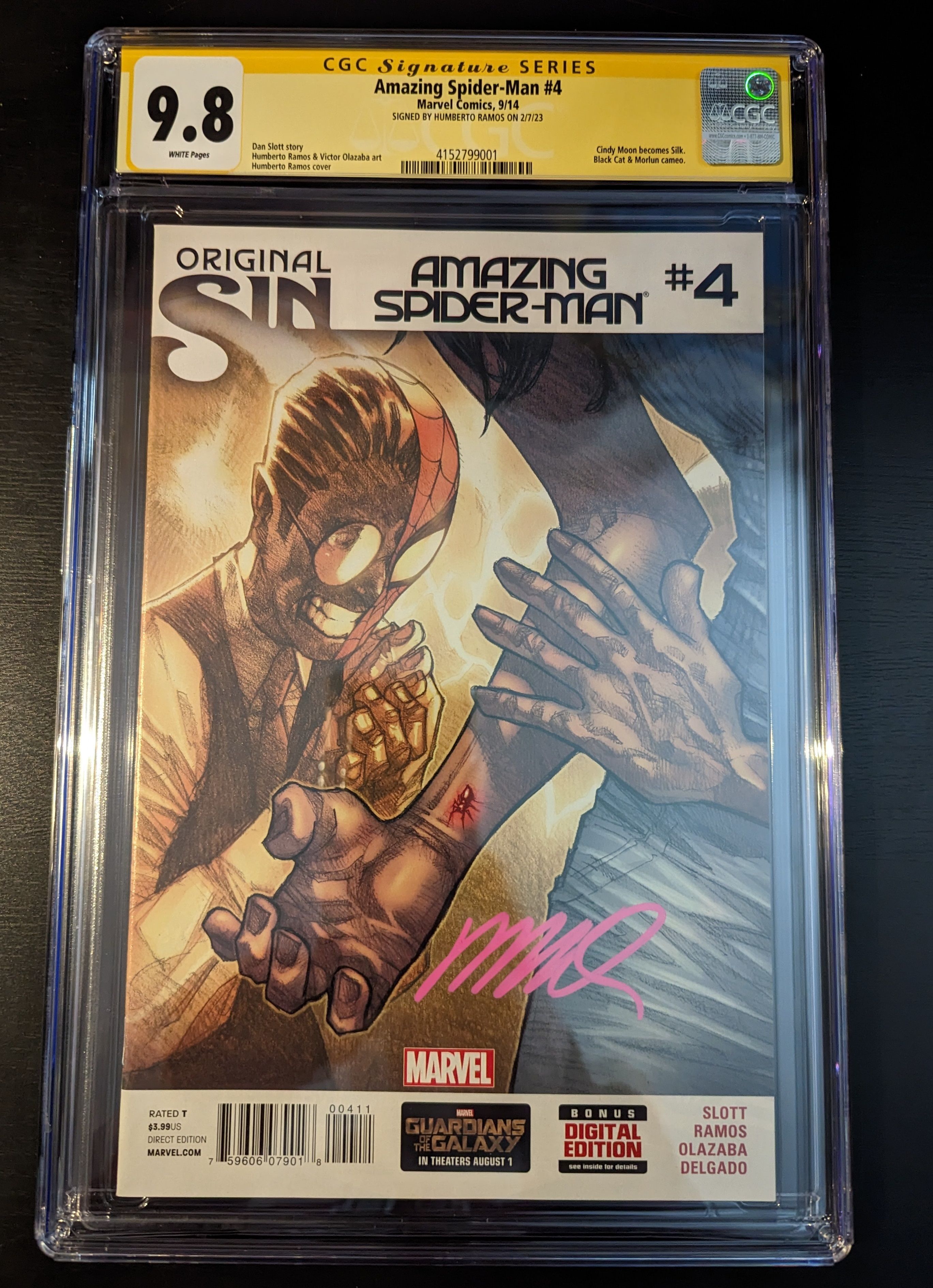 Spider-Man (2023) # 4 (CGC 9.8) Signed Humberto Ramos • Ramos Variant Cover •C=5