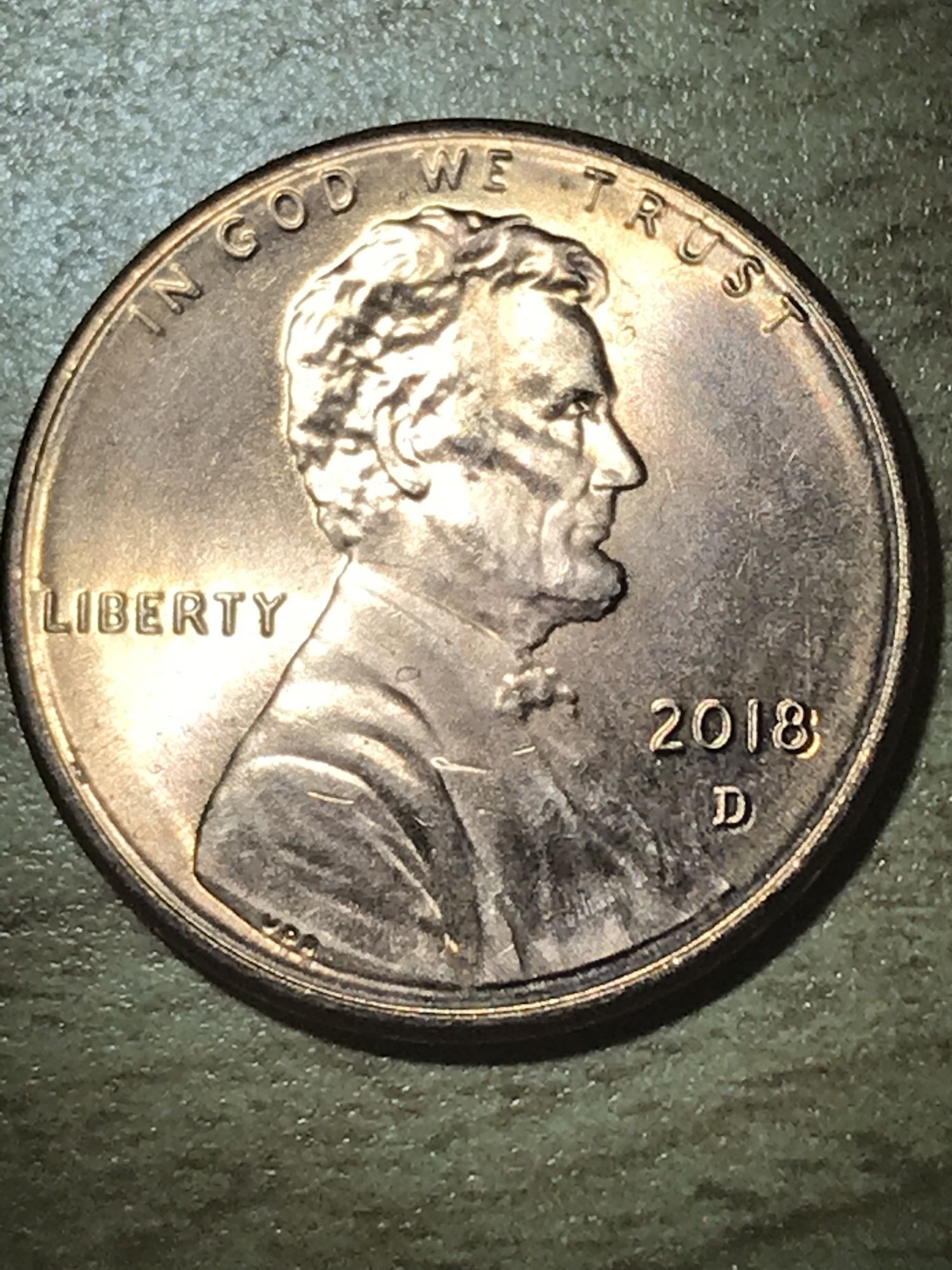 Never before seen error on 2018 authentic penny