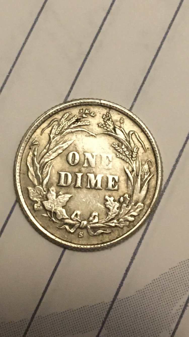 S barber orders dime 1894