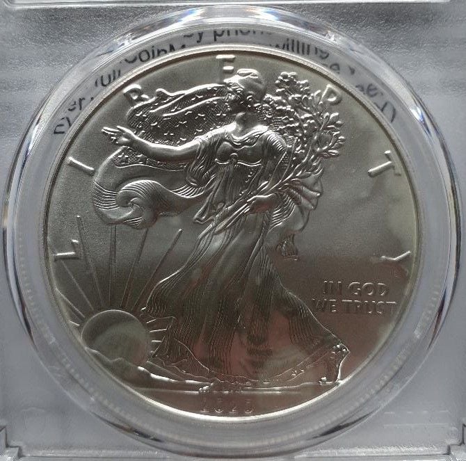 Silver Eagle milk spotting - US, World, and Ancient Coins - NGC