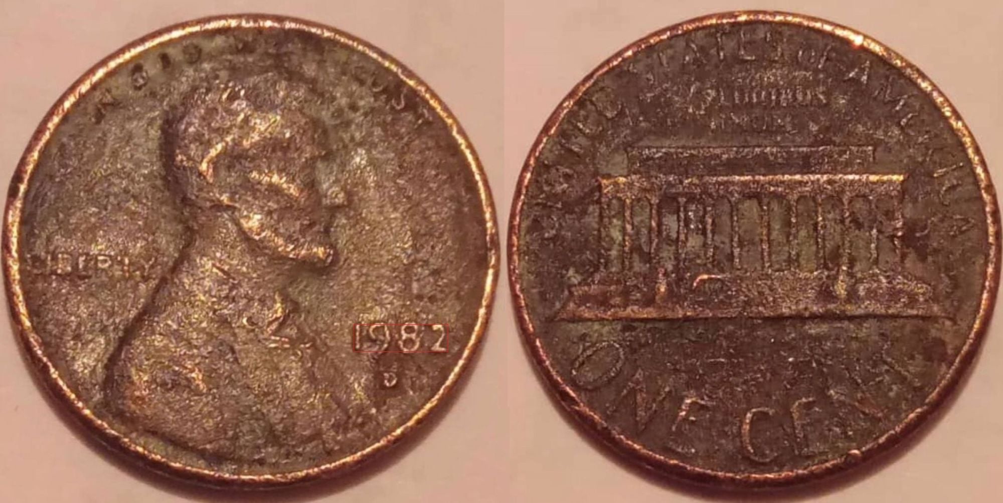 One cent 1982 D, is it authentic or fake - Newbie Coin Collecting