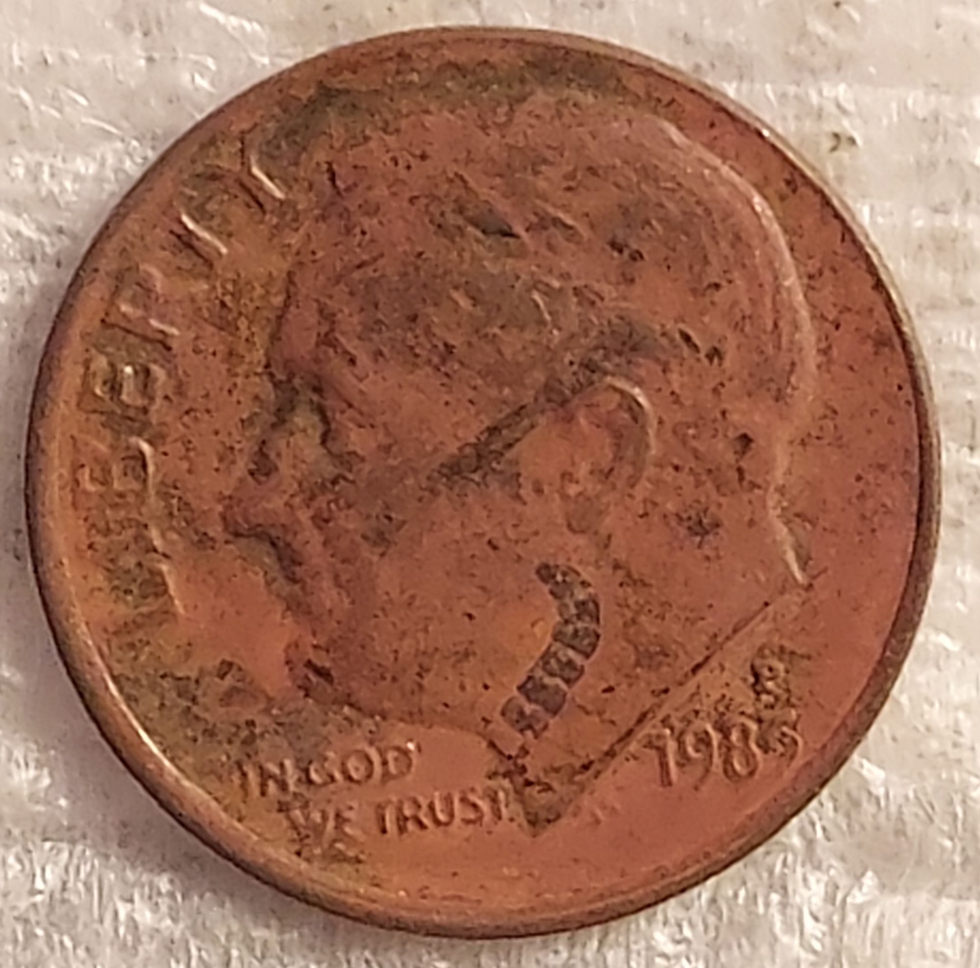 1986 fashion copper dime