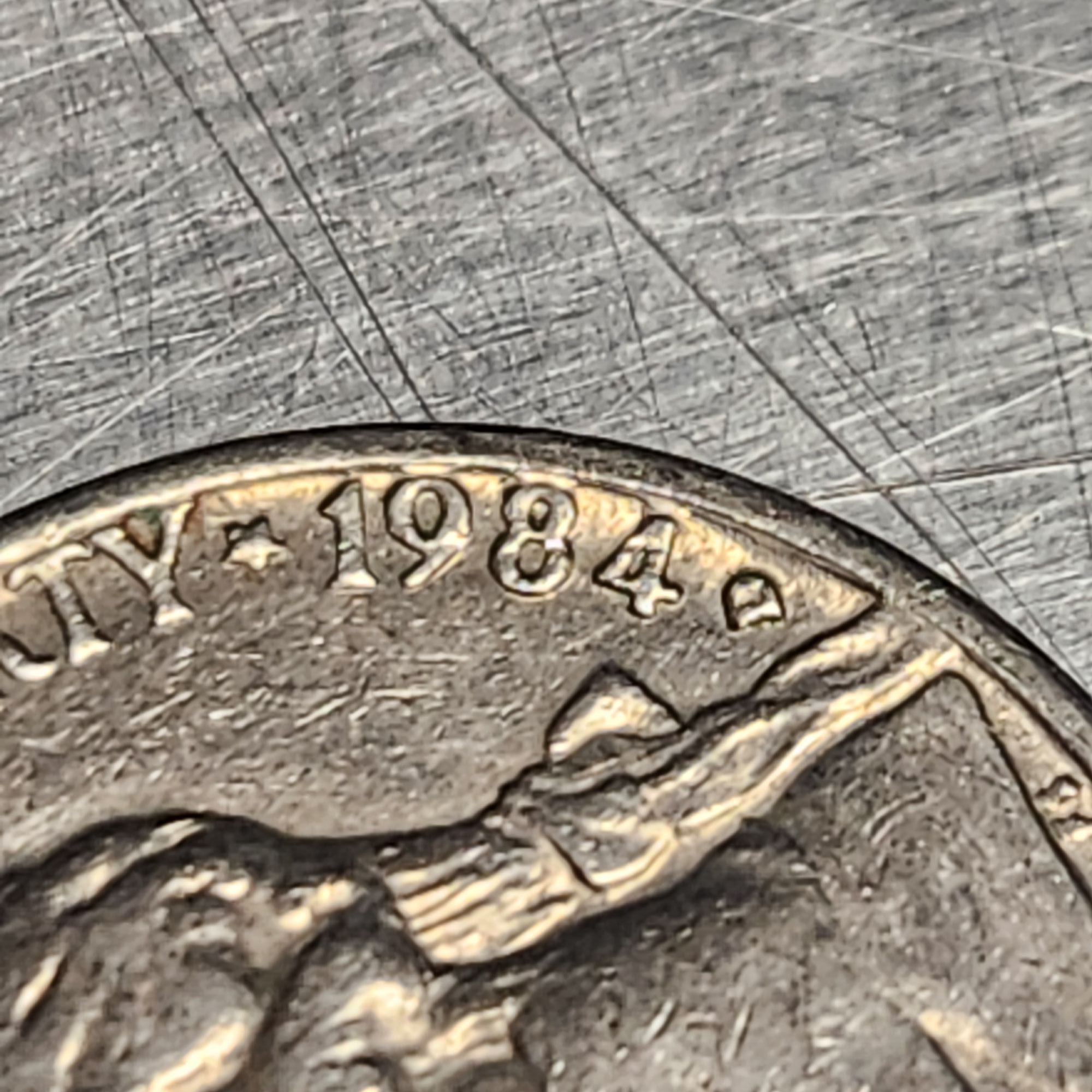 1984-D Jefferson Nickel Is this die deterioration doubling or