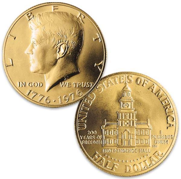 Weird plating on a bicentennial Kennedy half dollar - Newbie Coin