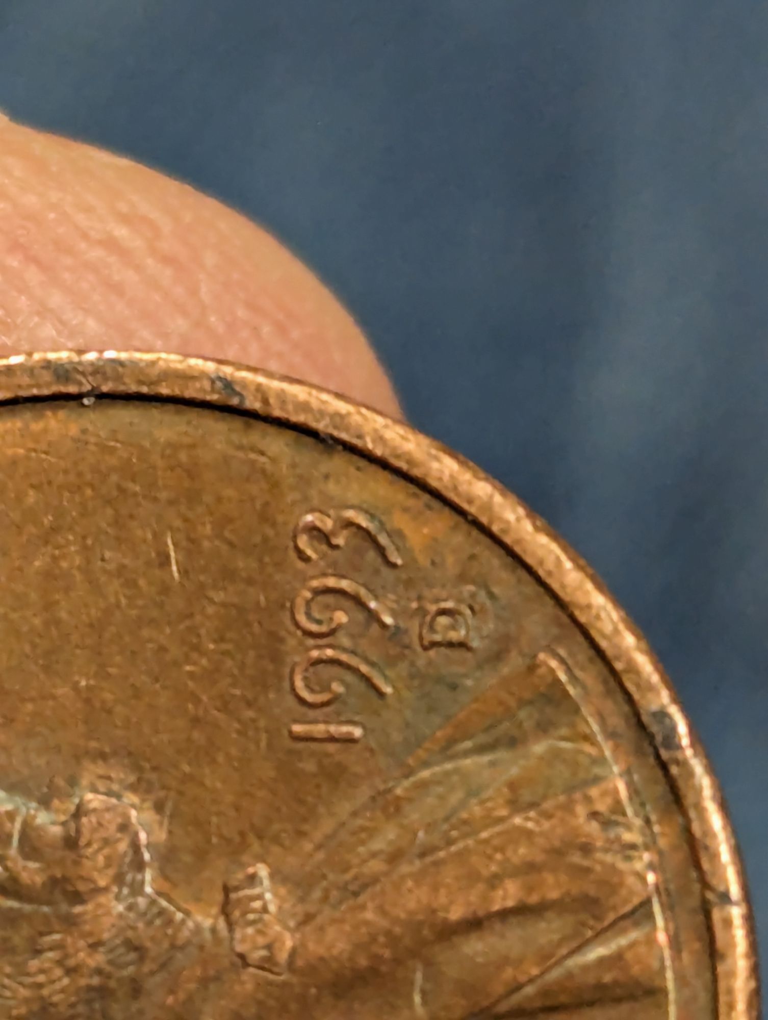 Lamination Error hot 1993 D Penny