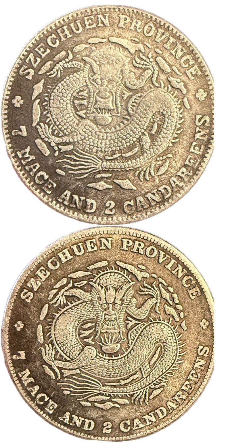Szechuen Silver Dragon Dollar&frasl;Double Sided - Newbie Coin
