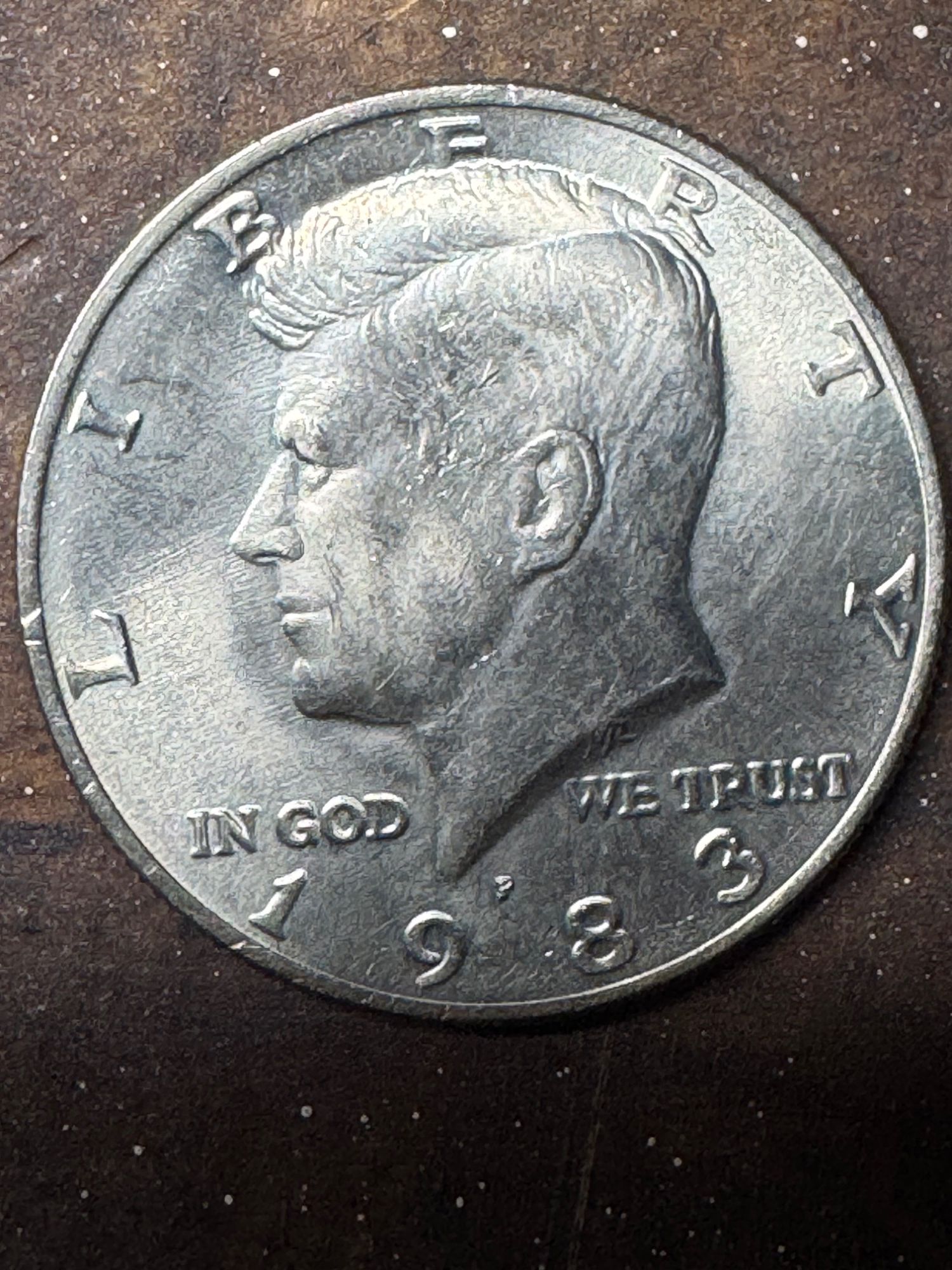 1983 P Kennedy Half Dollar Double Die No FG? - Newbie Coin