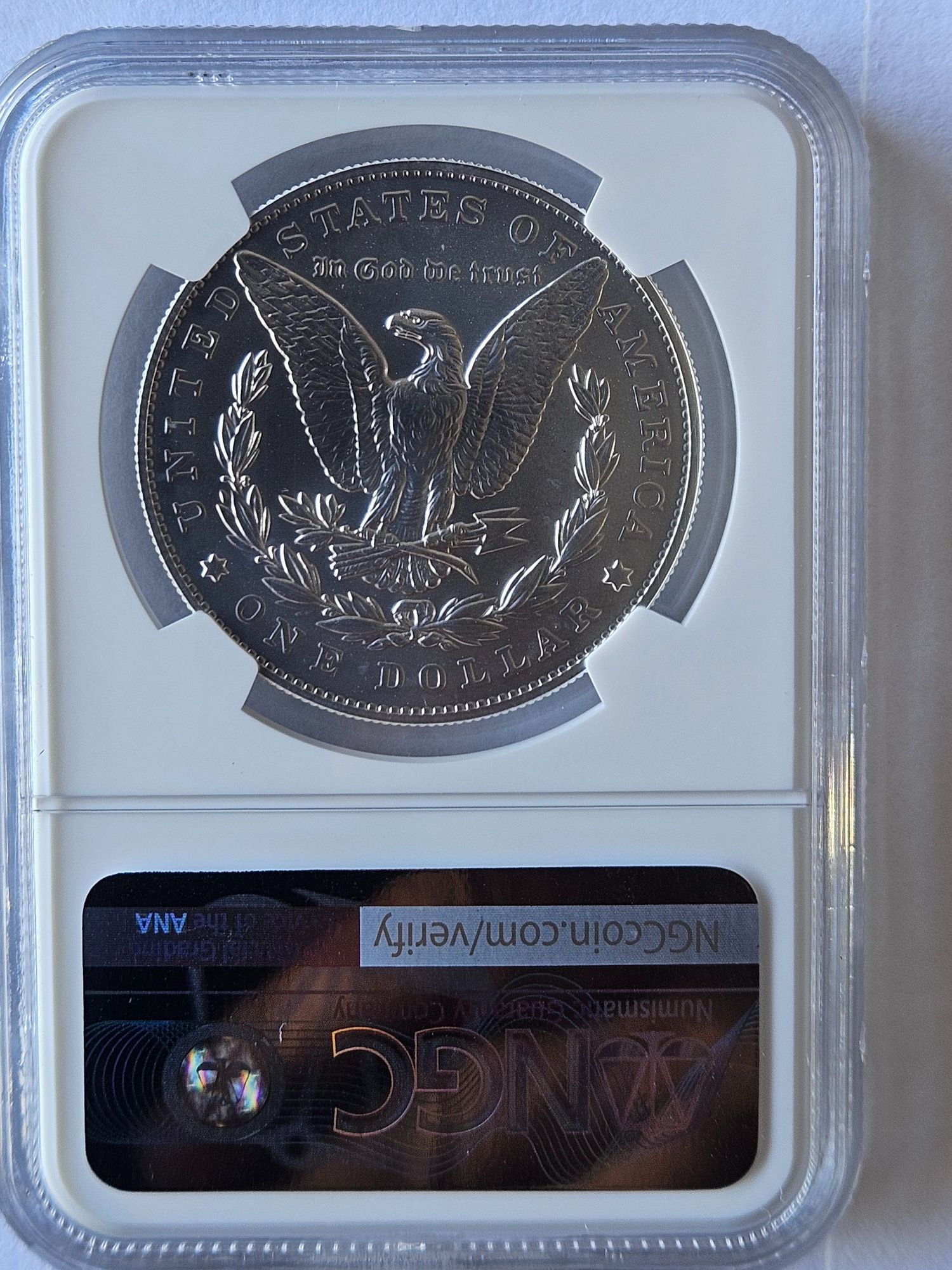 2025 Morgan MS69 Mint Error Obverse Struck Thru - Newbie Coin