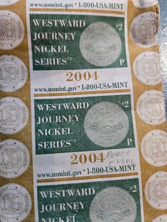 Newbie Assistance - 2004 P Peace Medal Westward Journey Nickels