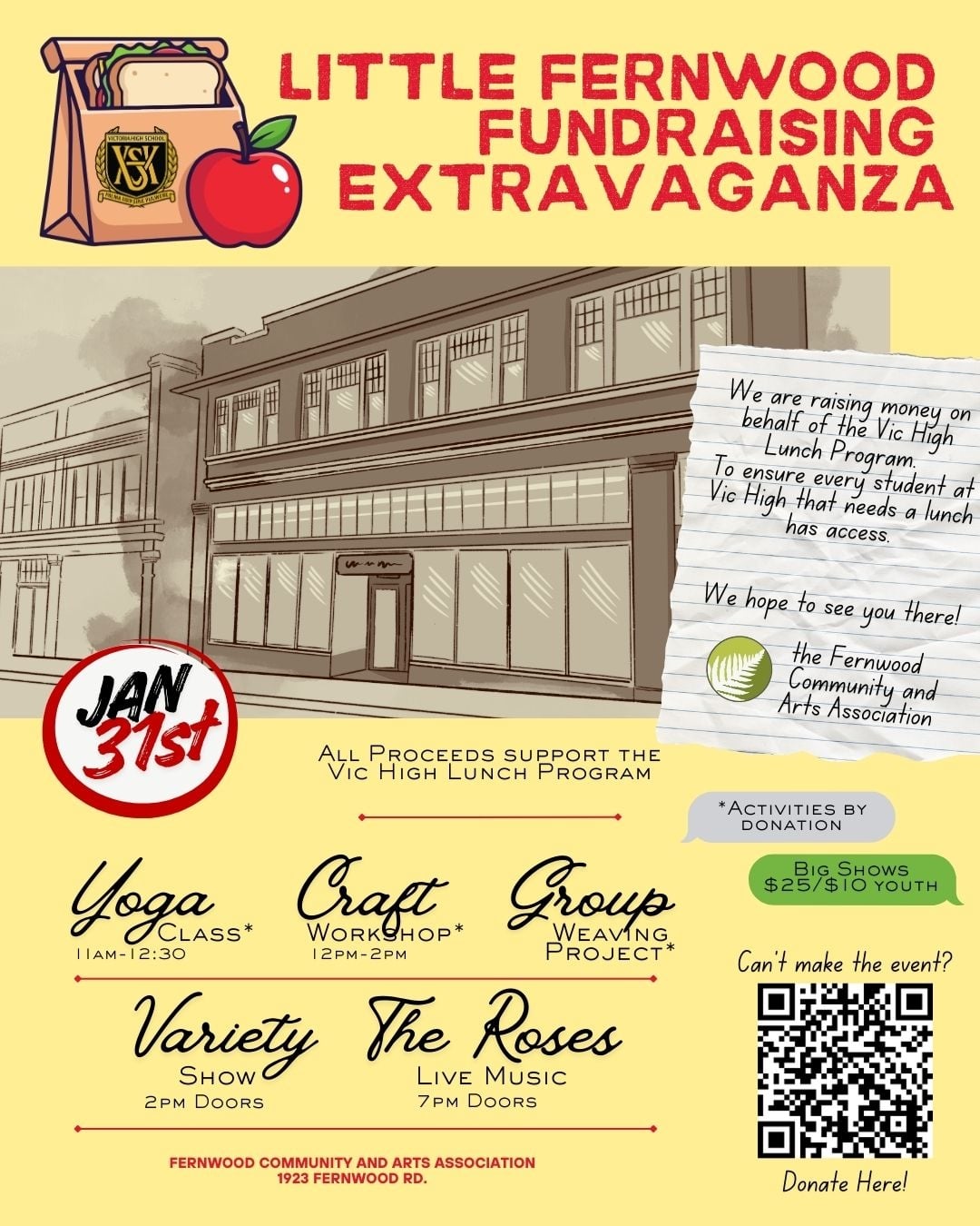 Little Fernwood Fundraising Extravaganza!