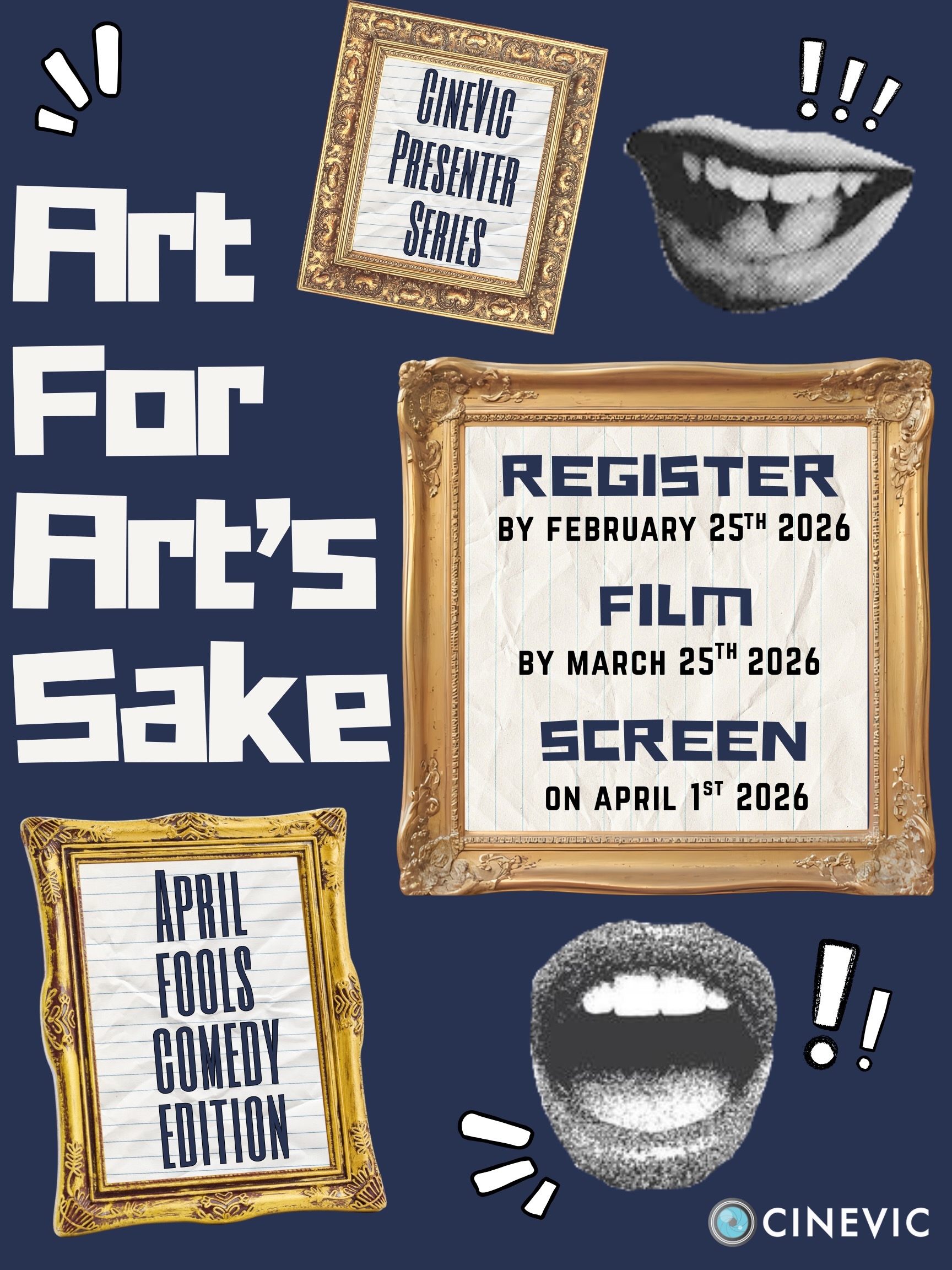Presenter Series: Art for Art’s Sake – April Fools Comedy Edition