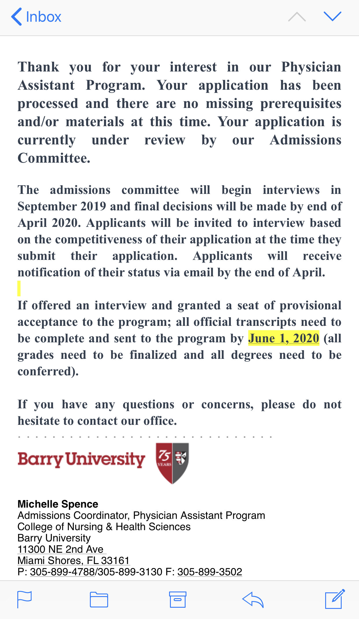 Barry university PA program 2019-2020 cycle - Page 2 - Barry 