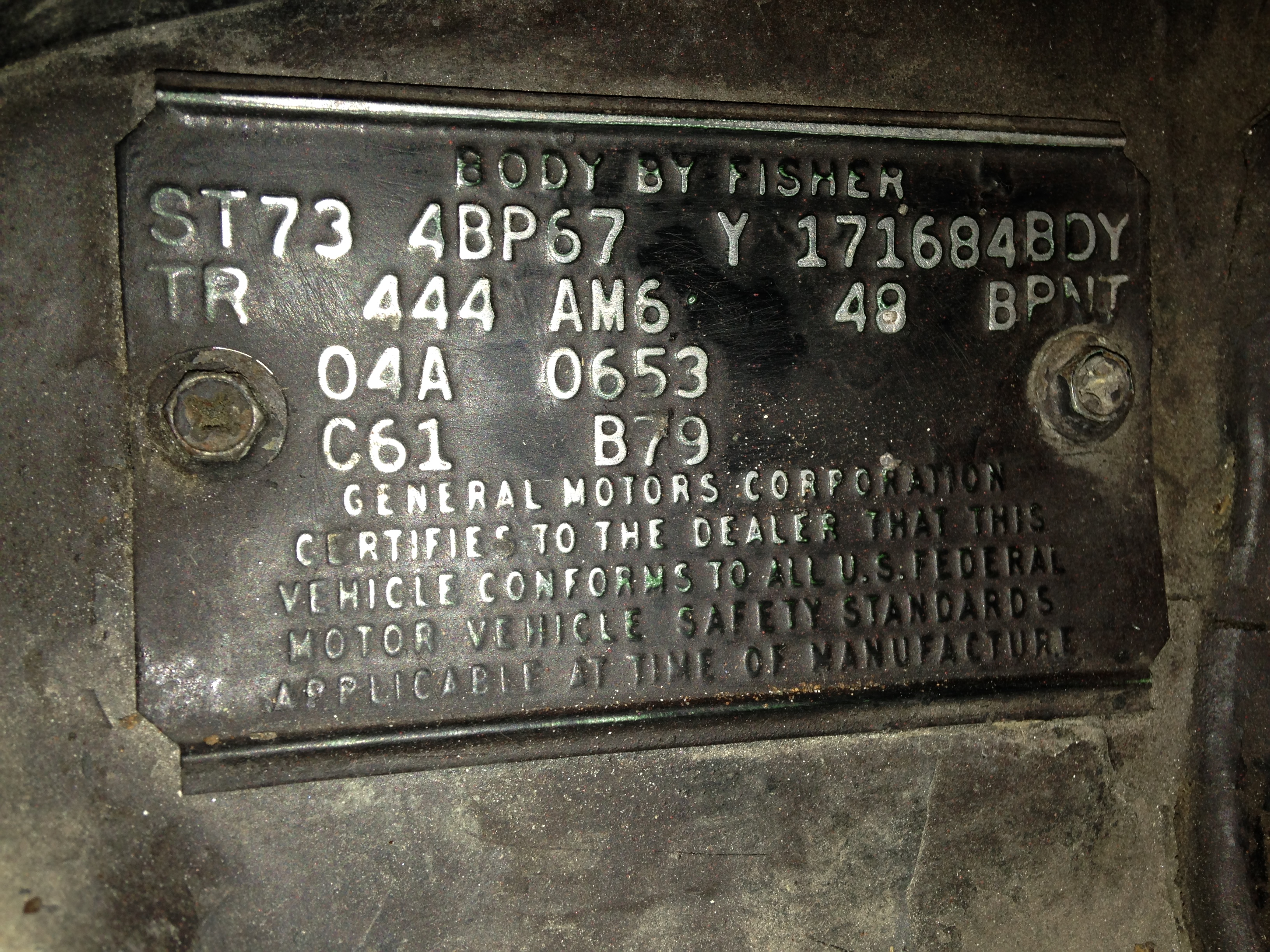 Fisher Body plate recognition - Buick - Post War - Antique Automobile Club  of America - Discussion Forums