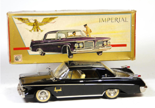 Asahi Tin Car 1962 Imperial Chrysler RED LeBaron Very Rare Vintage