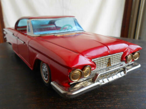 Asahi Tin Car 1962 Imperial Chrysler RED LeBaron Very Rare Vintage