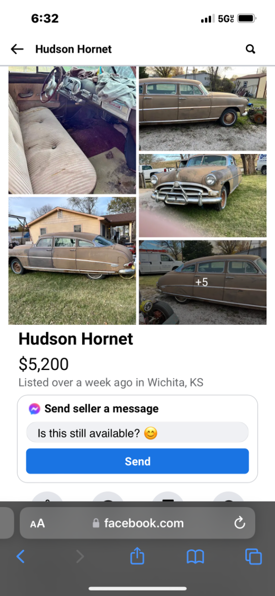 Hudson Hornet Not Mine Not Mine Automobiles For Sale Antique Automobile Club Of America