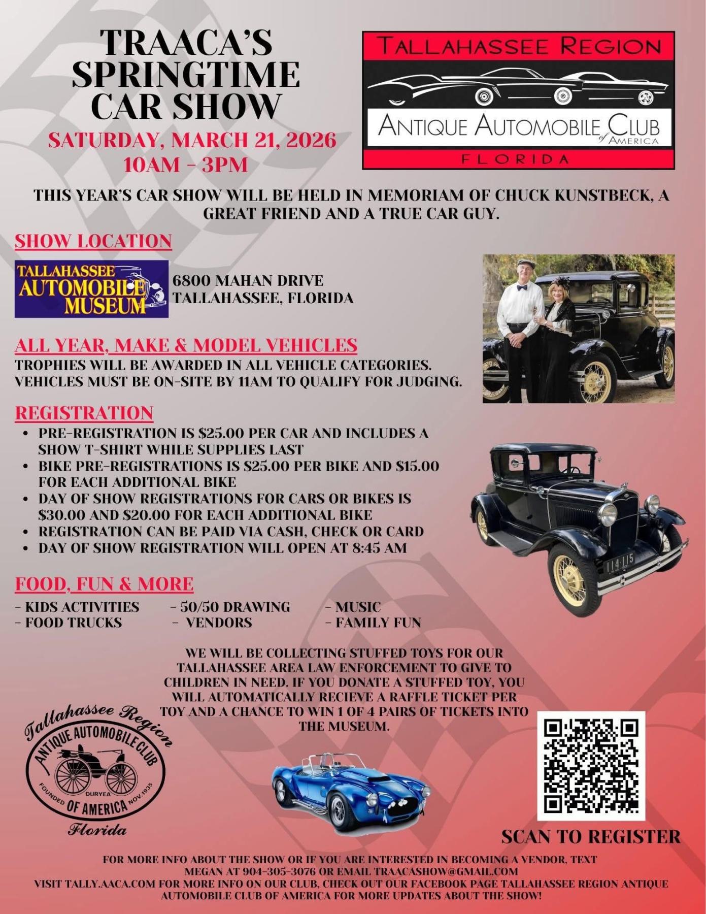 TRAACA’S Springtime Car Show