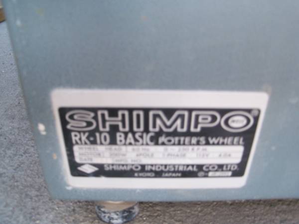 Shimpo 21 Rk-10 Questions - Equipment Use and Repair - Ceramic