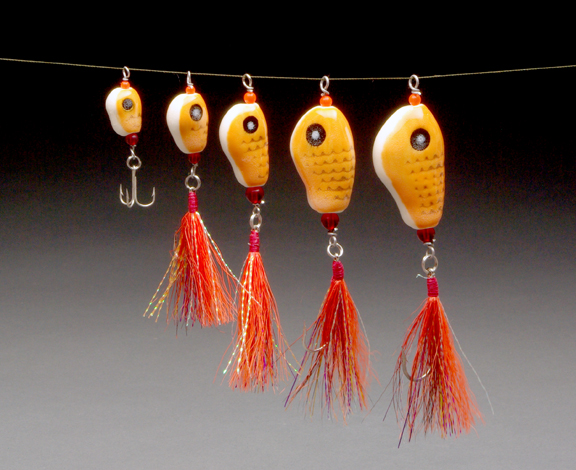 ceramic fishing lures Home made ceramic fishing lures - Studio Operations and Making Work