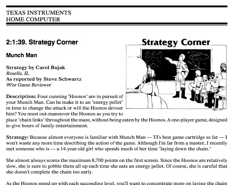 Munchman High Score - TI-99/4A Development - AtariAge Forums
