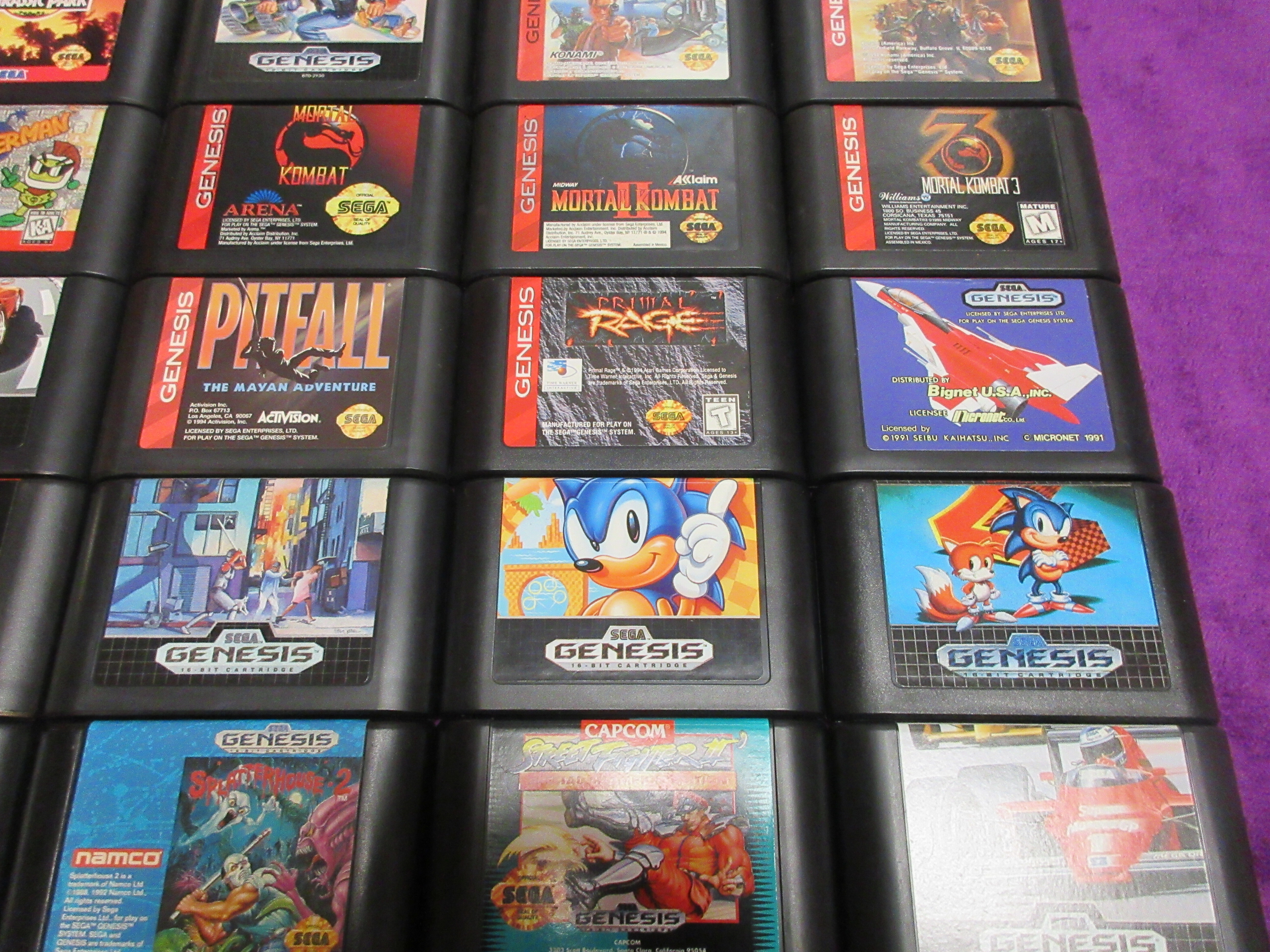 Lot high quality of 8 Sega Genesis Games, worked when put in storage, sold as is, reasonable