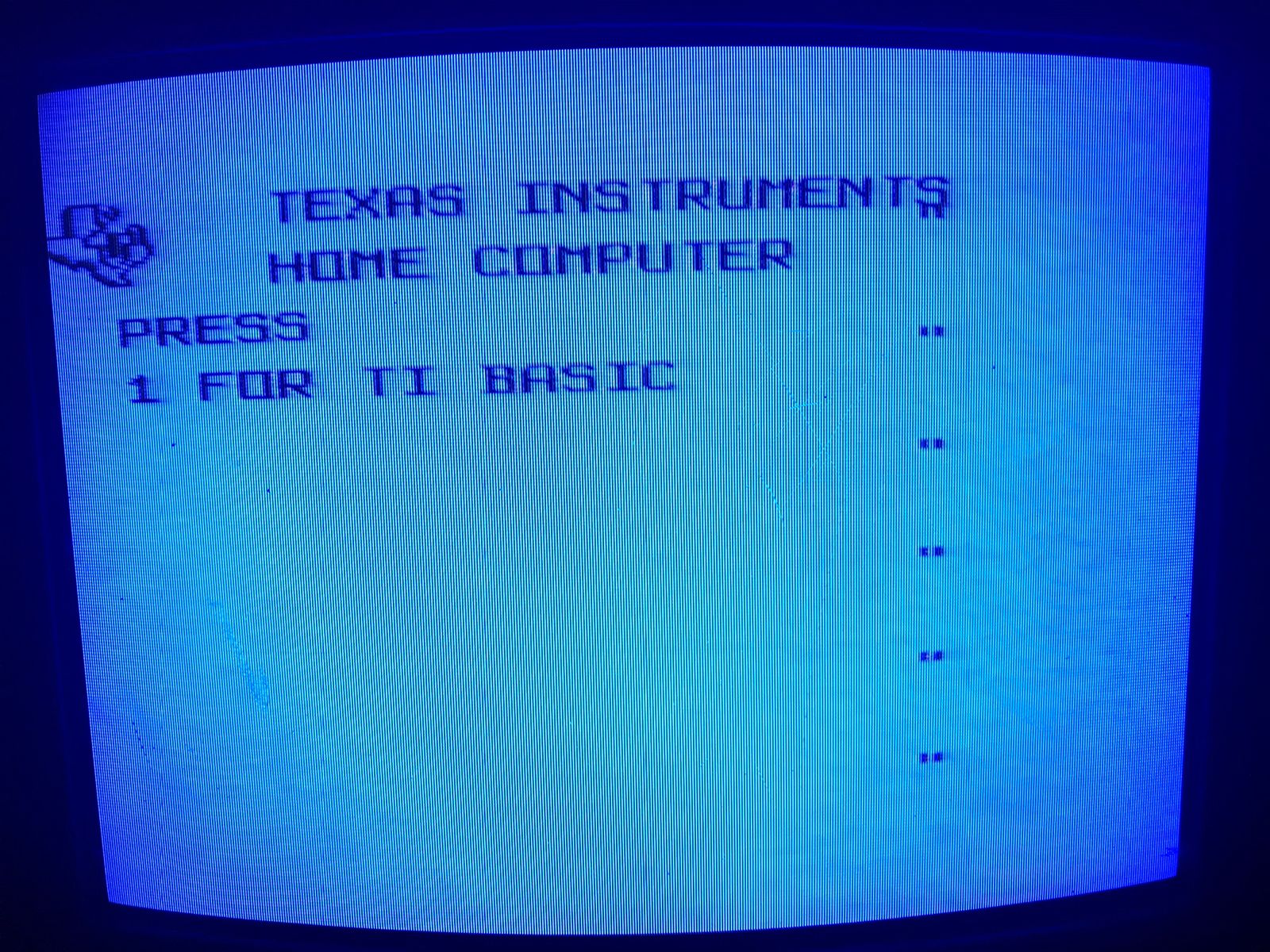Can Someone please help me fix my ti-99/4a - TI-99/4A Computers ...