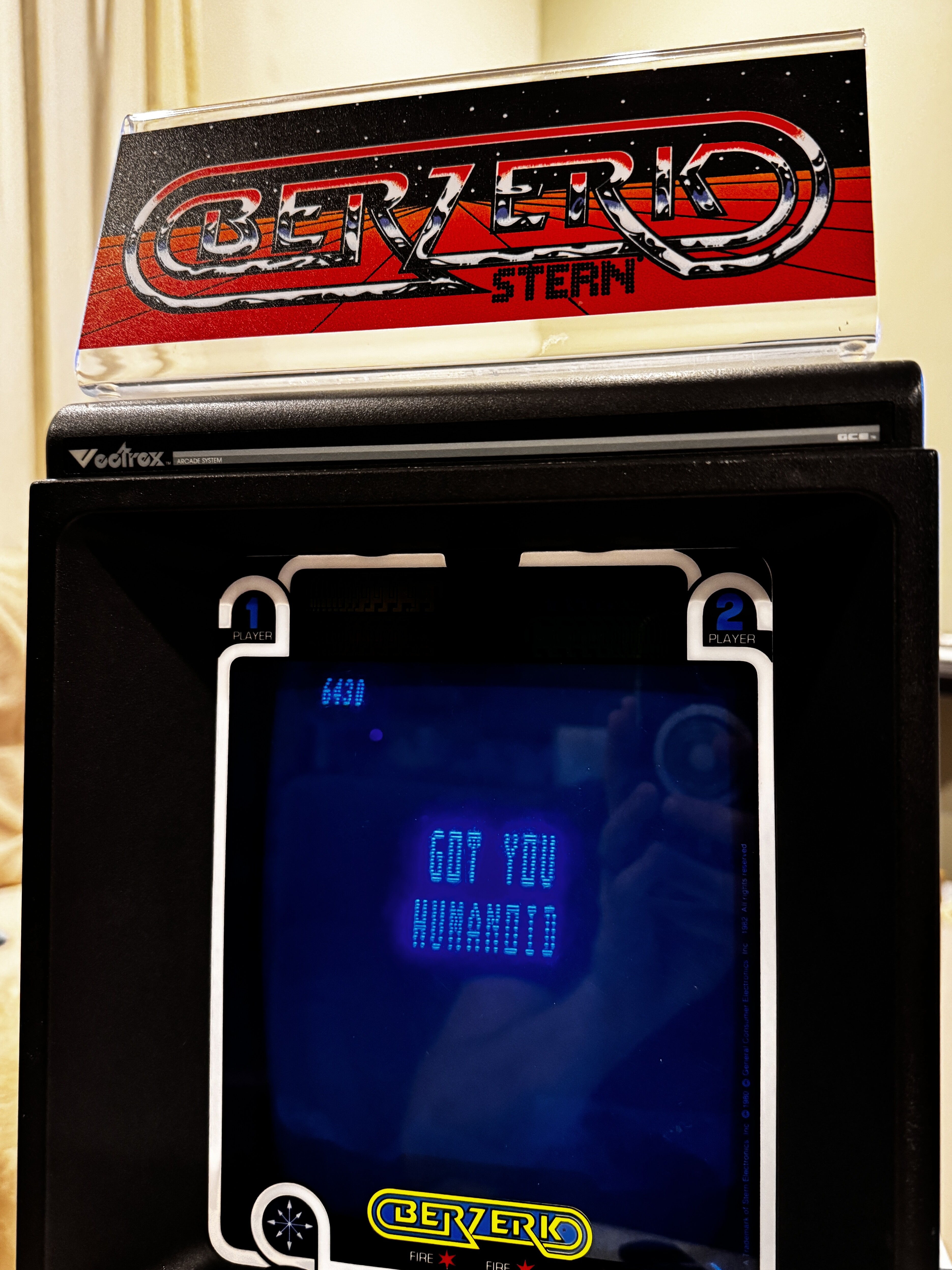 MB Vectrex Jeu, Berzerk, GCE, 1982, boîte complète avec