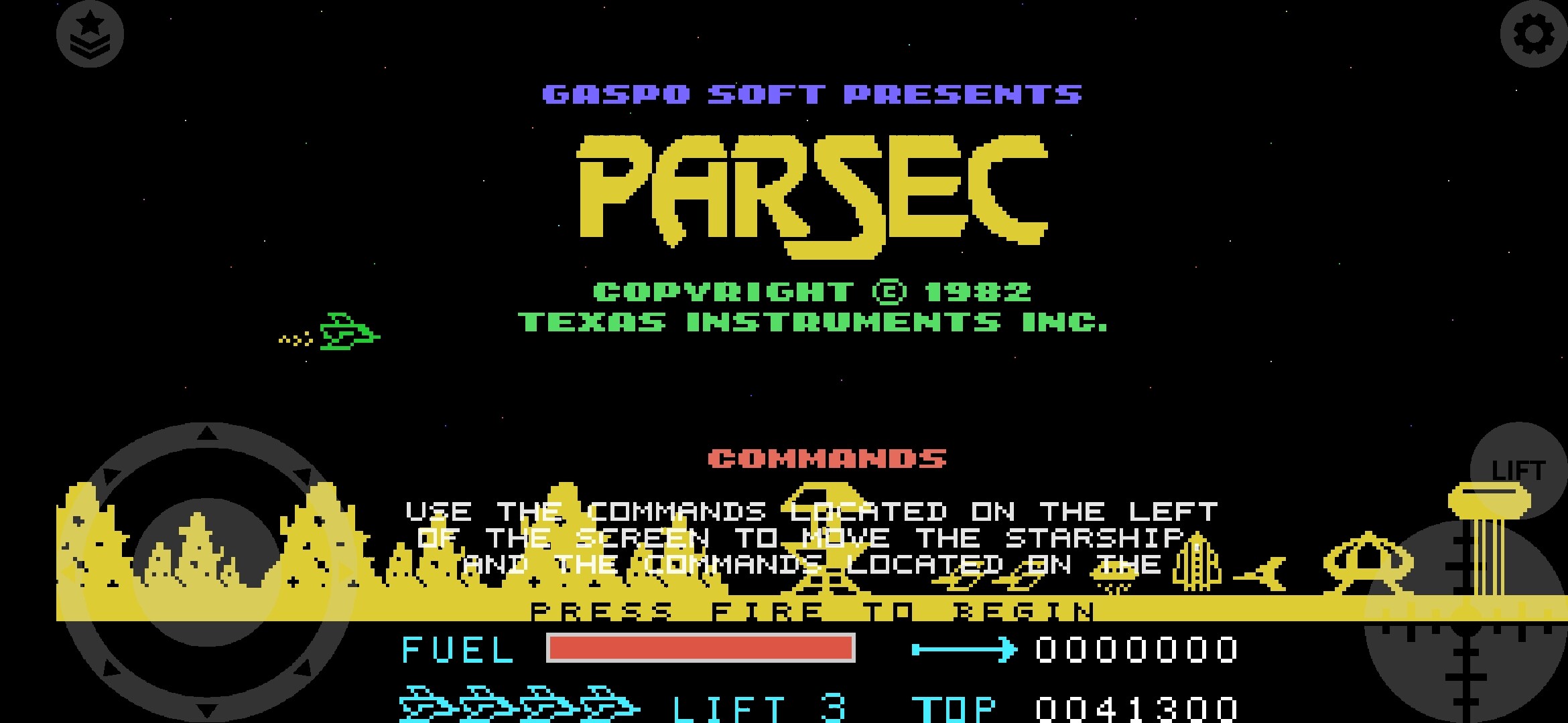 Jeu PARSEC Pour Texas TI-99/4a – Pour Pièces Ou Réparation