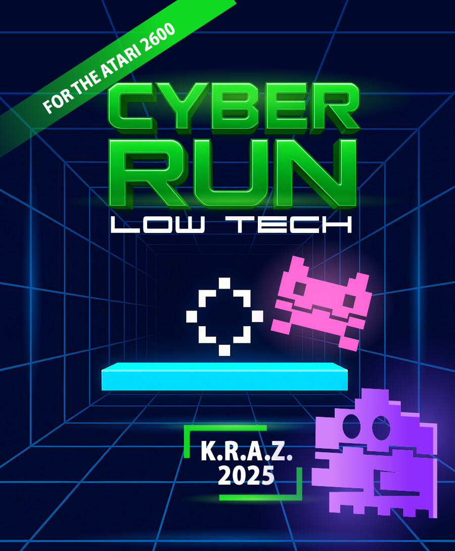 Cyber Run – Low Tech - Atari 2600 game - Atari 2600 Programming ...
