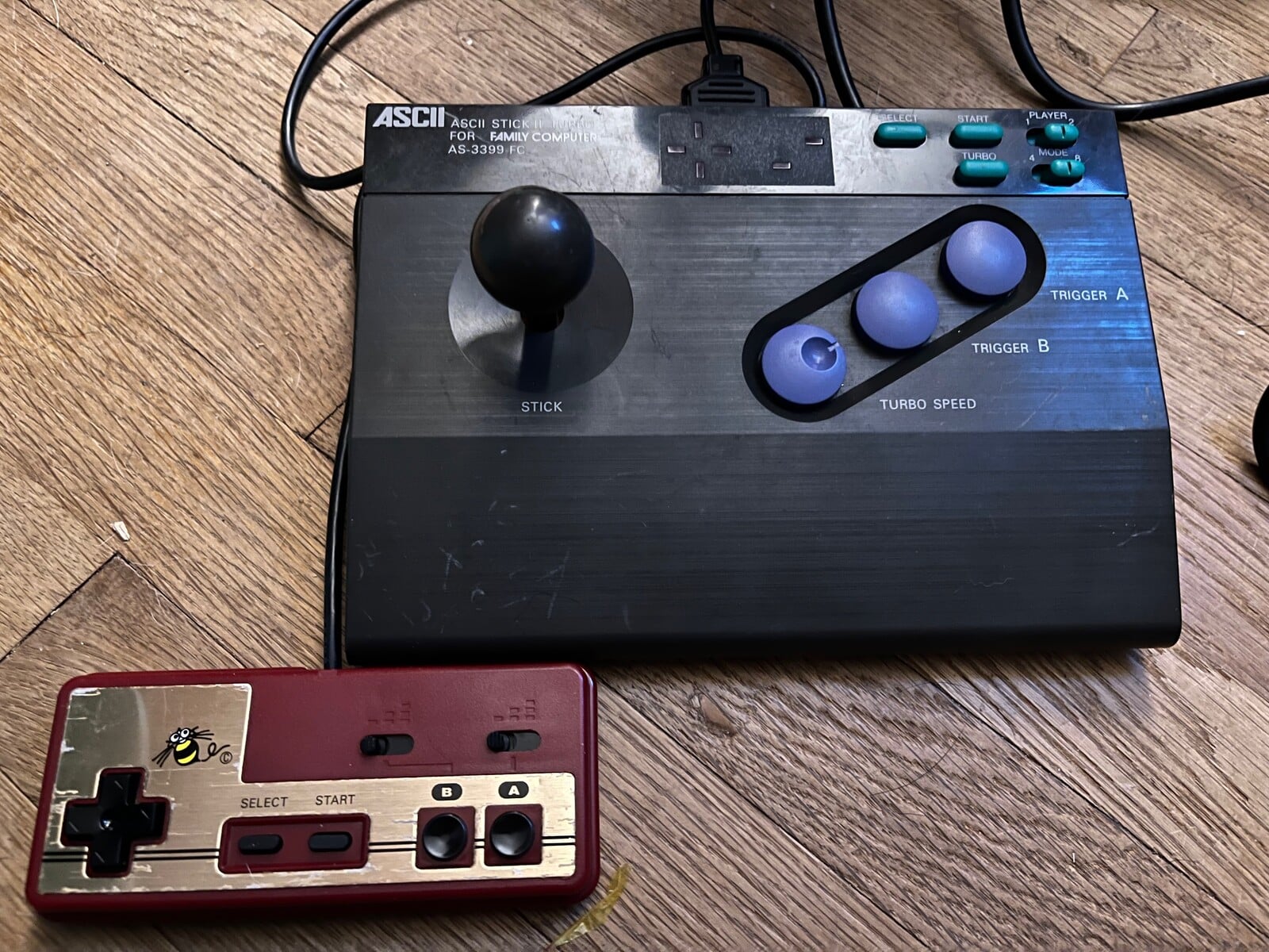 ASCII Stick II Turbo and Hudson Joycard Mk II for Famicom