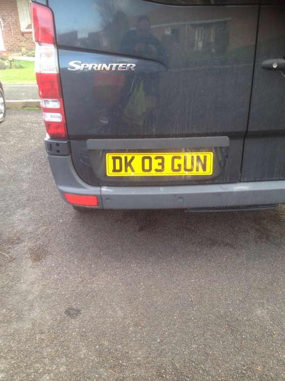 Gun Related Number Plates - Motoring Section - Pigeon Watch Forums