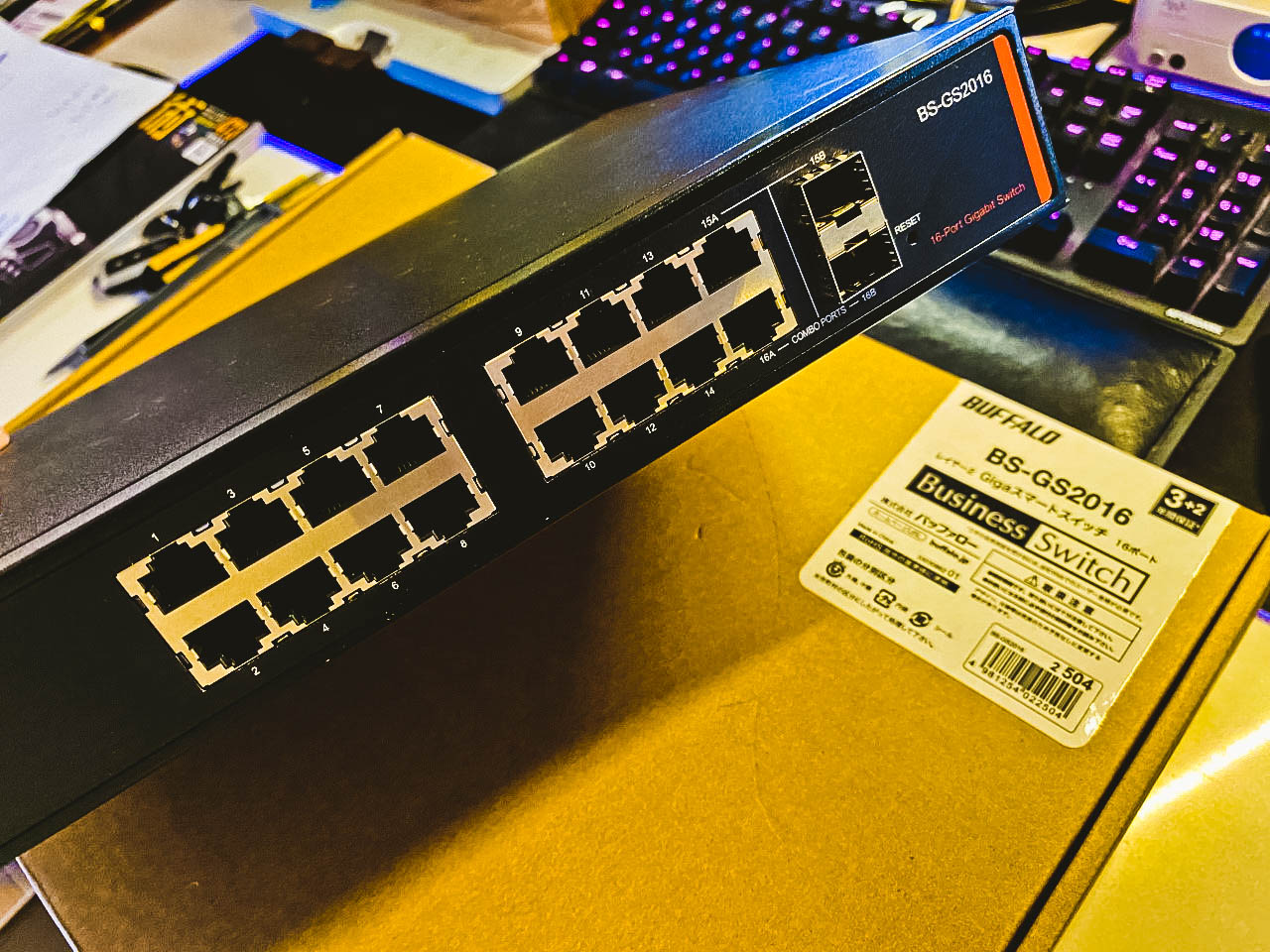 The development of Buffalo BS-GS2016 SFP+ 10G Cascade x Giesemann