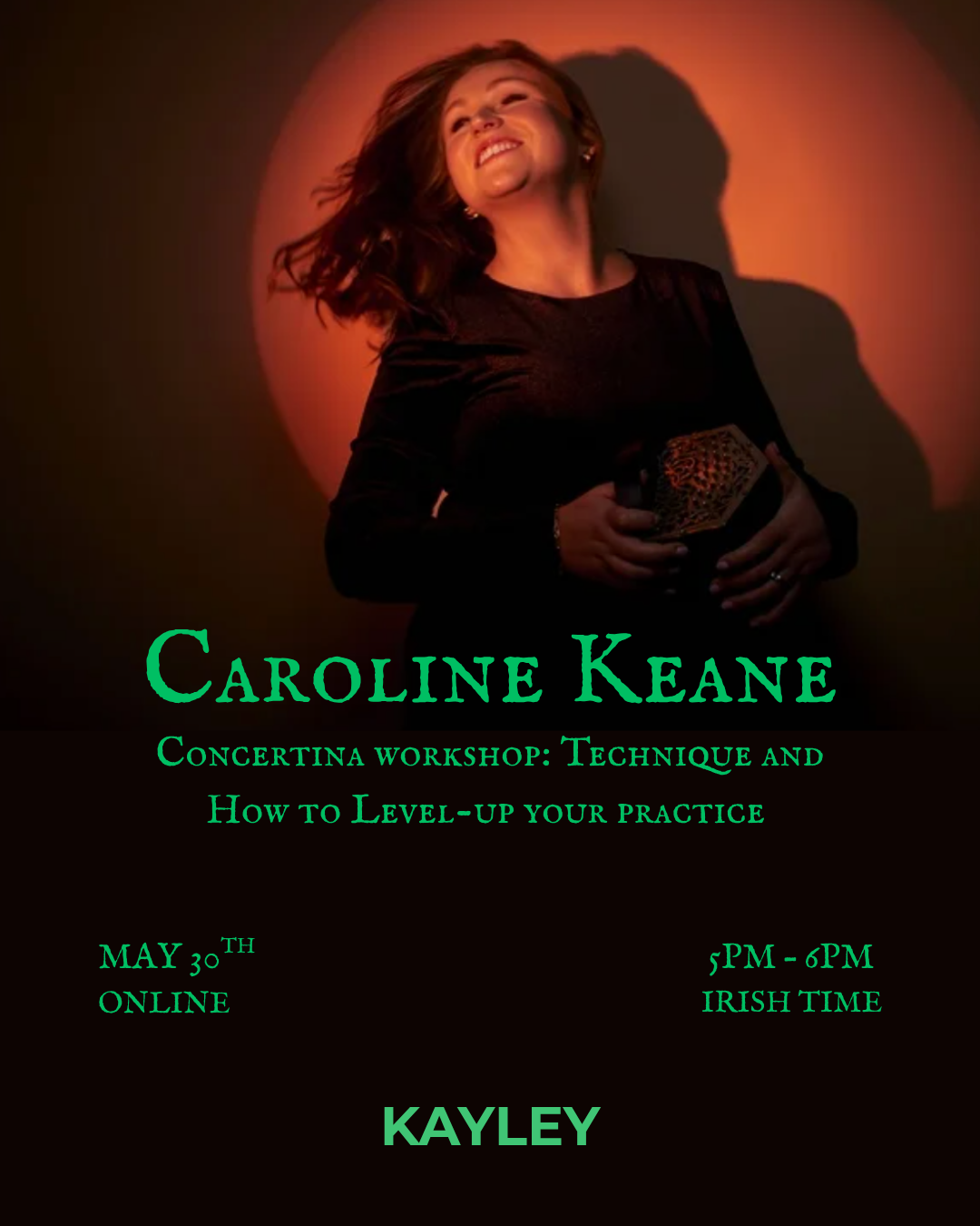 Online Irish concertina workshop with Caroline Keane